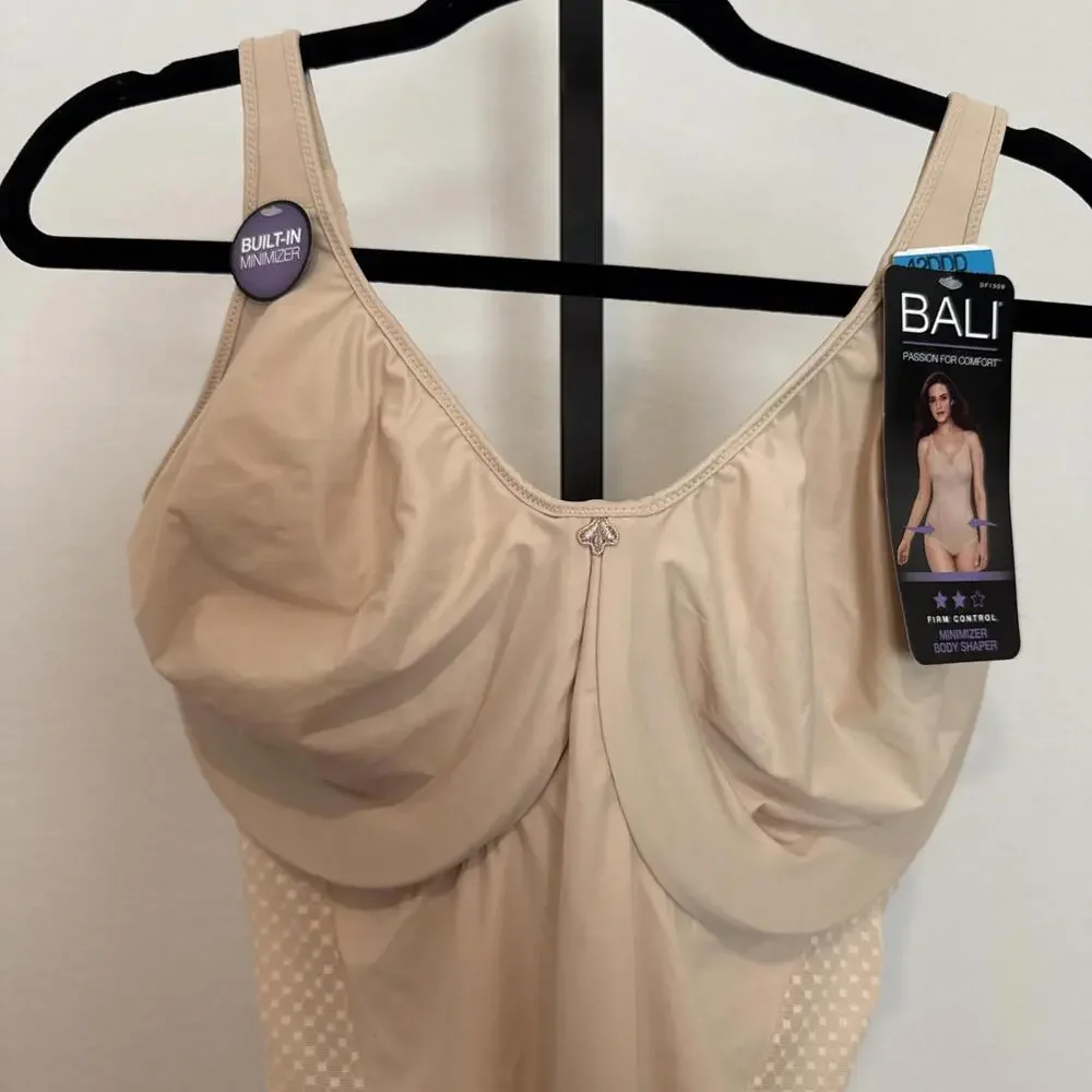 NWT Bali Body Shaper Cool Comfort Built-in Bra 42DDD Comfort-U Adjustable straps - Picture 4 of 9